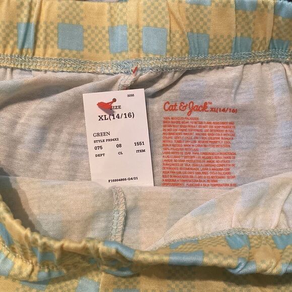Kids Cat & Jack Pajama Sleep Set 3 Pieces Size XL (14/16) NWT - Picture 7 of 11